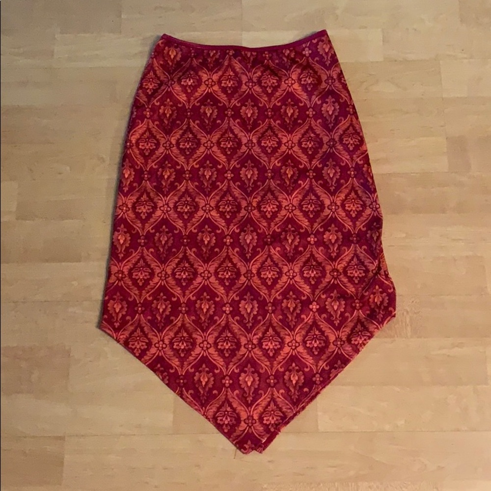 Arden B Skirt Patterned Red-Orange Size XS